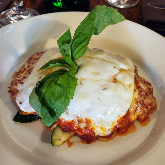 Chicken parmigiana at Nonno's Ristorante