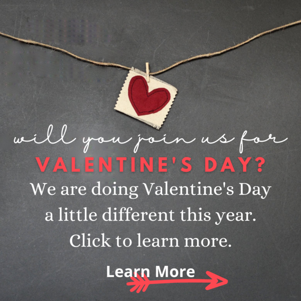 clickable Valentine's Day Dinner promo to menu